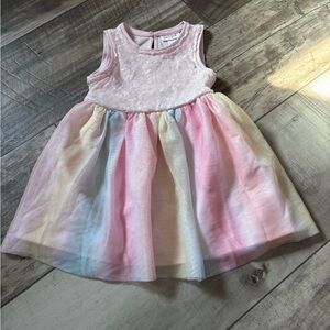 Cat & Jack Pink and Blue Kids Dress